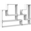 vidaXL Wall Shelf White Engineered Wood 37.8 x 4.7 x 25.2 in