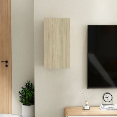 vidaXL TV Cabinet Sonoma Oak 12"x11.8"x23.6" Engineered Wood