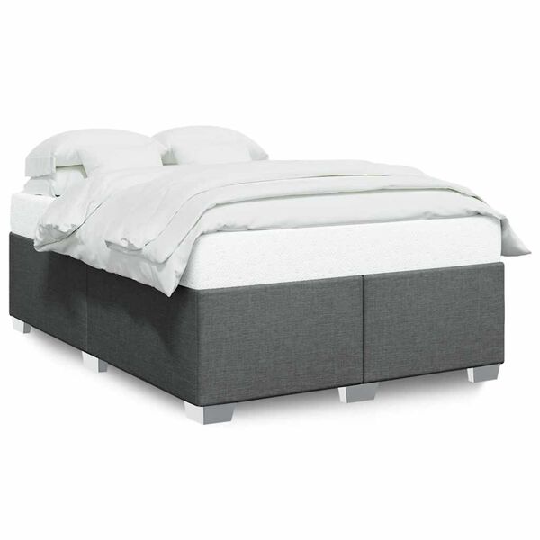 vidaXL Bed Frame Dark Gray