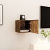 vidaXL Wall Mounted TV Cabinet Smoked oak Engineered wood Medium