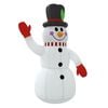 vidaXL Inflatable Snowman Multicolor Oxford fabric with PU coating