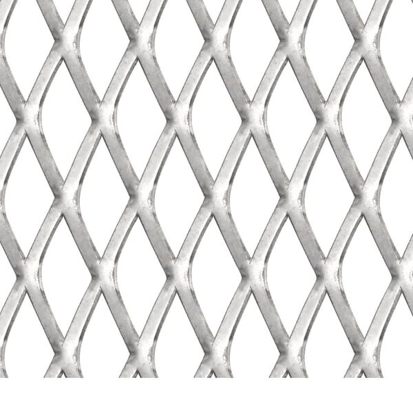vidaXL Garden Wire Fence Stainless Steel 39.4"x33.5" 1.2"x0.7"x0.1"