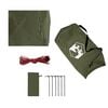 vidaXL Camping Tarp Olive Green 199.2x120.5" Waterproof