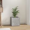 vidaXL Planter Box Concrete grey Engineered wood Medium