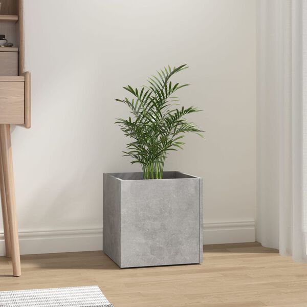 vidaXL Planter Box Concrete grey Engineered wood Medium