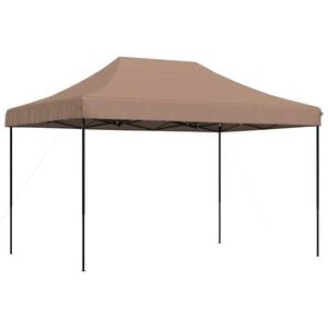 vidaXL Party Tent Brown Oxford fabric Medium Foldable Party Tent