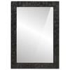 vidaXL Bathroom Mirror Black Solid mango wood and glass