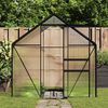 vidaXL Greenhouse Anthracite Aluminum 63.3 sq ft UV-resistant materials