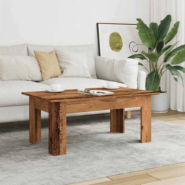 vidaXL Coffee Table Old wood Engineered wood Medium Durable