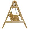 vidaXL Swing Chair Natural Pine Treated Pinewood Large Durable
