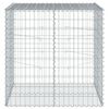 vidaXL Gabion Basket Silver Galvanized Iron 39.4 in