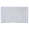 vidaXL Table Cover Set of 2 White 90% polyester, 10% elastane
