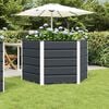 vidaXL Planter Anthracite 129 x 129 x 75 cm Steel