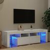 vidaXL TV Cabinet High gloss white Engineered wood 55.1 x 14.4 x 15.7 in
