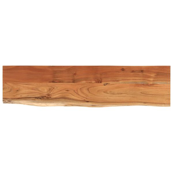 vidaXL Wall Shelf Natural wood Solid acacia wood 31.5 x 7.9 x 1.0 in