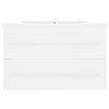 vidaXL Sink Cabinet With Basin White Engineered wood, Ceramic Medium