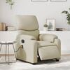 vidaXL Electric Massage Recliner Chair Cream