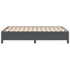 vidaXL Bed Frame Dark gray 55.1" x 78.7" Corduroy fabric
