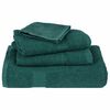 vidaXL Shower Towel Set of 4 Green 100% Cotton 27.6 x 55.1 in