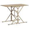 vidaXL Garden Dining Set Beige, Cream White