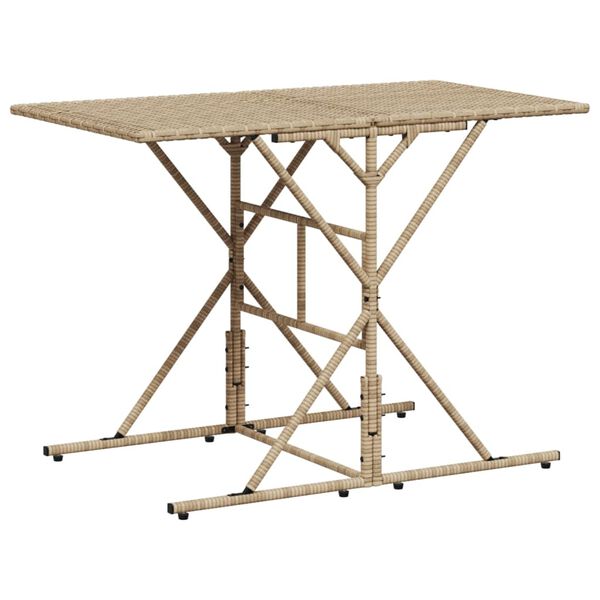 vidaXL Garden Dining Set Beige, Cream White