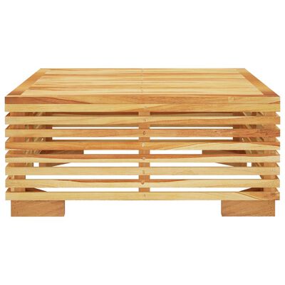 vidaXL Patio Coffee Table 27.4"x27.4"x12.2" Solid Wood Teak