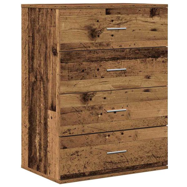 vidaXL Sideboard Old Wood 23.62 x 15.35 x 31.50 in Engineered Wood