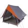 vidaXL Tents with Roof Gray and orange 220 x 233 x 184 cm Polyester