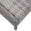 vidaXL Garden Sofa Set Grey PE (polyethylene) rattan