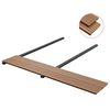 vidaXL WPC Solid Decking Boards with Accessories 32.8 '² 13.1 ' Teak (4x45014)