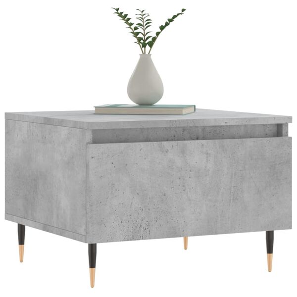 vidaXL Coffee Table Set of 2 Concrete Grey Engineered wood, Metal