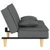 vidaXL Sofa Bed Dark grey Fabric (100% polyester), plywood, foam Standard