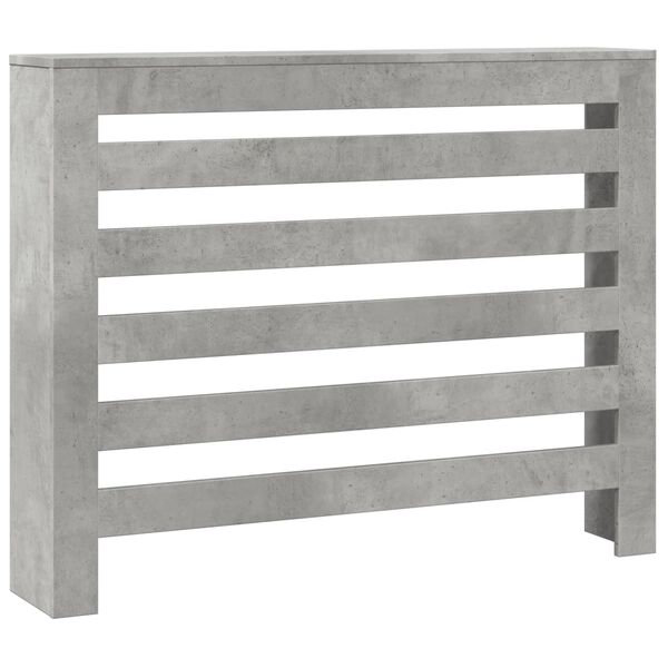 vidaXL Radiator Cover Concrete Grey 40.9x7.9x32.3" Engineered Wood