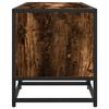 vidaXL TV Cabinet Smoked Oak Engineered Wood, Metal Medium TV Cabinet
