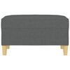 vidaXL Footstool Dark grey 100% Polyester, Plywood Compact size