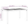 vidaXL Garden Dining Set 7 pcs Gray and brown 59.1" x 35.4" x 29.5