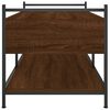 vidaXL Coffee Table Brown oak Engineered wood Medium Adjustable Feet