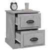 vidaXL Bedside Cabinet Set of 2 Concrete Grey Engineered Wood
