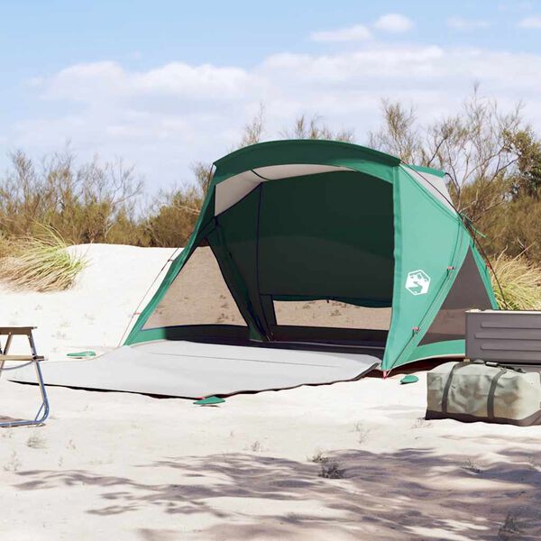 vidaXL Beach Tent 2-Person Sea Green Waterproof