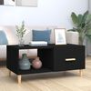 vidaXL Coffee Table Black Engineered wood Medium Coffee Table