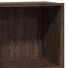 vidaXL Bookcase Brown Oak Engineered Wood Compact Bookcase Rectangular