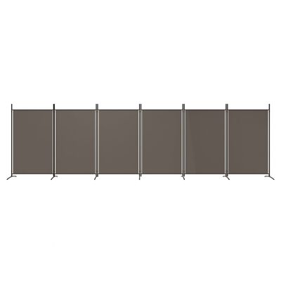 vidaXL 6-Panel Room Divider Anthracite 204.7"x70.9" Fabric