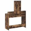 vidaXL Dressing Table with Drawer Smoked Oak 39.37 x 16.14 x 55.12 in