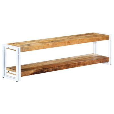 vidaXL TV Stand 59.1"x11.8"x15.7" Solid Wood Mango