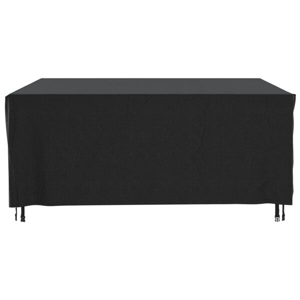 vidaXL Garden Furniture Cover Black 420D Oxford fabric with PU coating