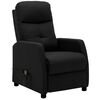 vidaXL Electric Massage Recliner Black Fabric