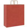 vidaXL Paper Bags 250 pcs with Handles Red 45x17x48 cm