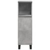 vidaXL Bathroom Cabinet Concrete gray Engineered wood, iron Tall