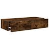 vidaXL Wall Shelf Smoked oak Engineered wood Compact Wall Shelf