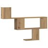vidaXL Wall Shelf Artisian Oak 39.4x5.9x27.6" Engineered Wood